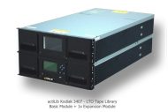 Actidata »actLib Kodiak 3407«: 960 TByte bis über 8 PByte in 32 bis 272 Media-Slots.